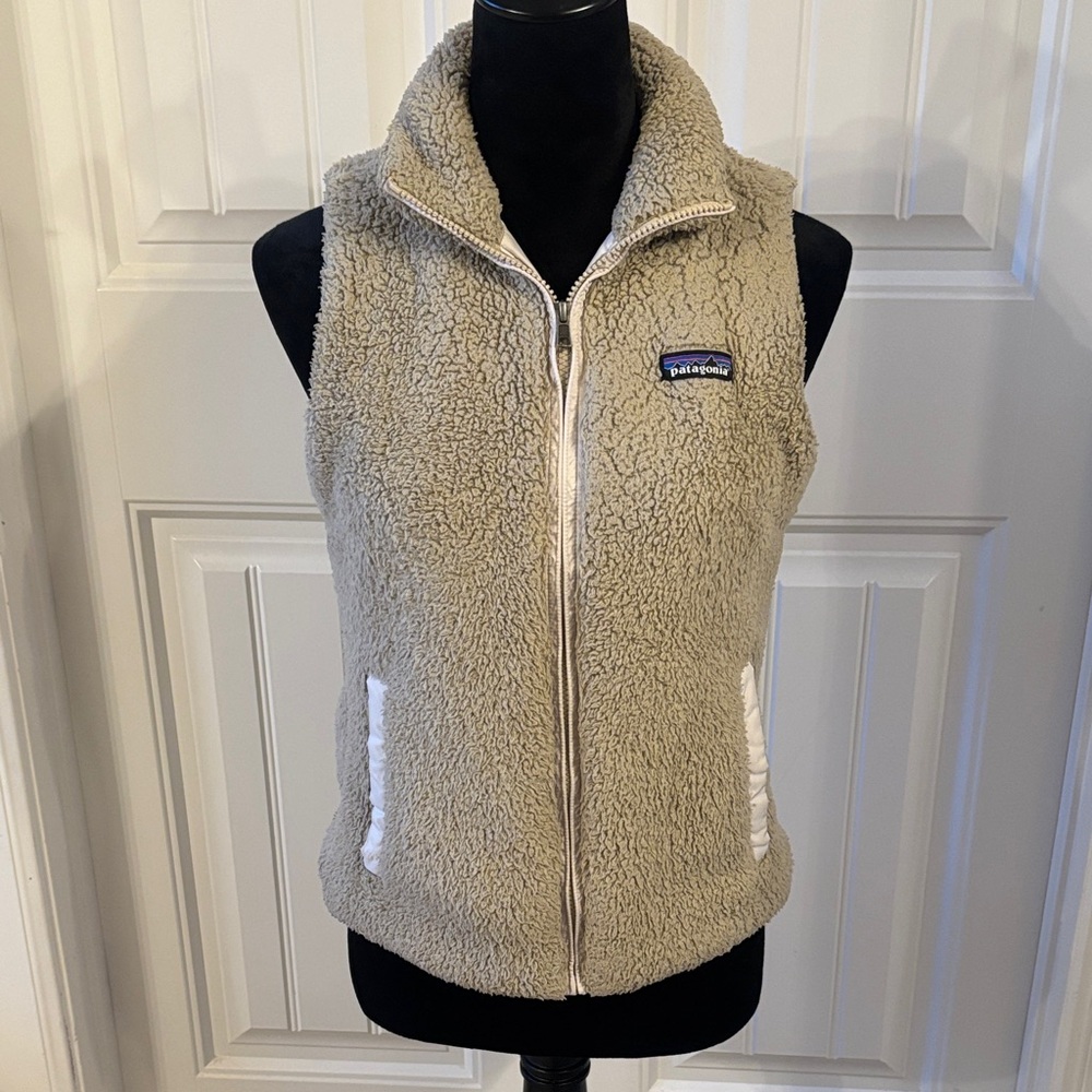 Patagonia Beige Fleece Vest